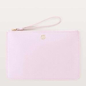 Lululemon Goody Bag Misty Pink Slim Pouch Wristlet Clutch